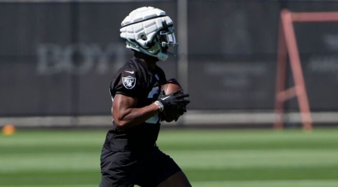 Taylor and the Raiders Share a Laugh Over Fan's Doll Depicting Mahomes